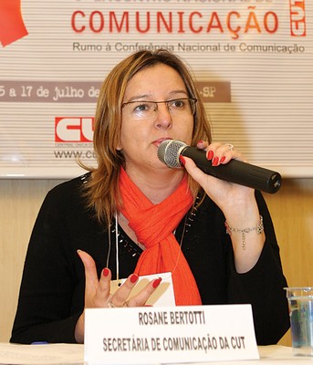 Rosane Bertotti, secretária nacional de Comunicação da CUT