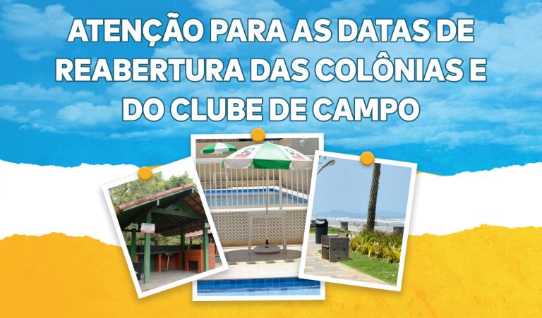 Atenção para as datas de reabertura dos espaços de lazer do Sindicato